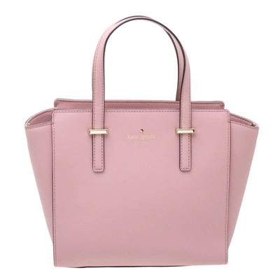 Pre-owned Kate Spade Powder Pink Leather Cameron Tote