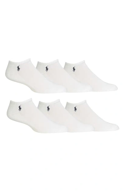 Shop Polo Ralph Lauren 6-pack No-show Socks In White