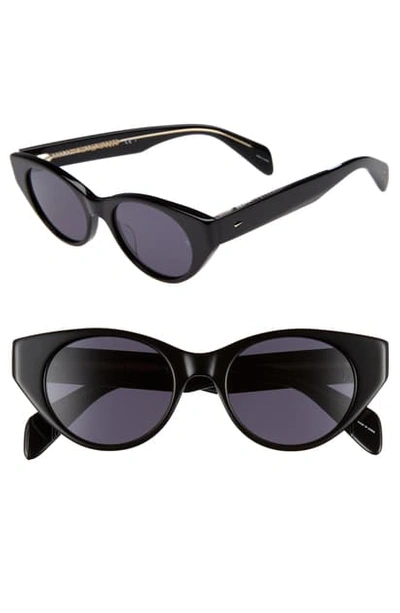 Shop Rag & Bone 49mm Cat Eye Sunglasses In Black
