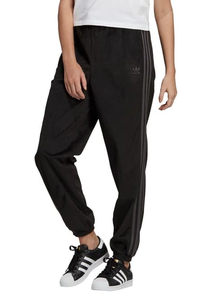 Shop Adidas Originals Corduroy Sweatpants In Black