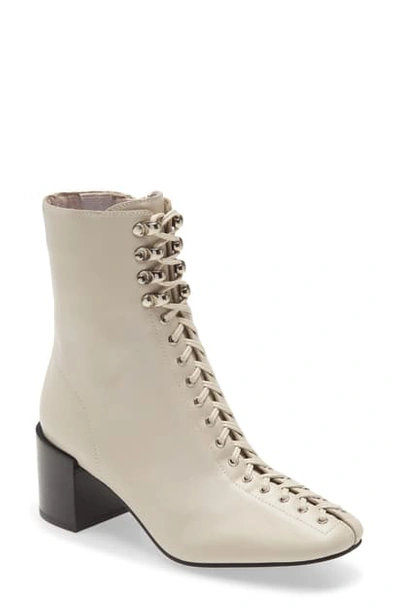 Shop Jeffrey Campbell Belmondo Lace-up Boot In Ice
