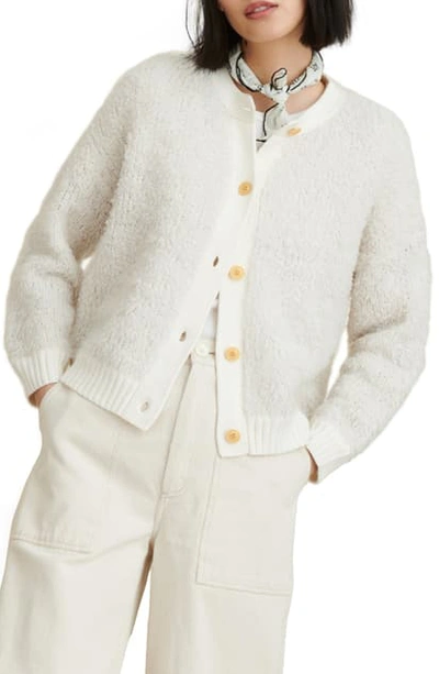 Shop Alex Mill Merino Wool Blend Cardigan In Ivory