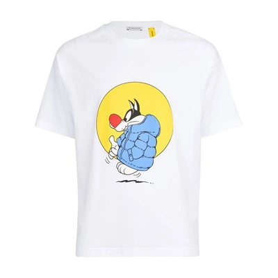 Shop Moncler Genius X Jw Anderson - T-shirt In White