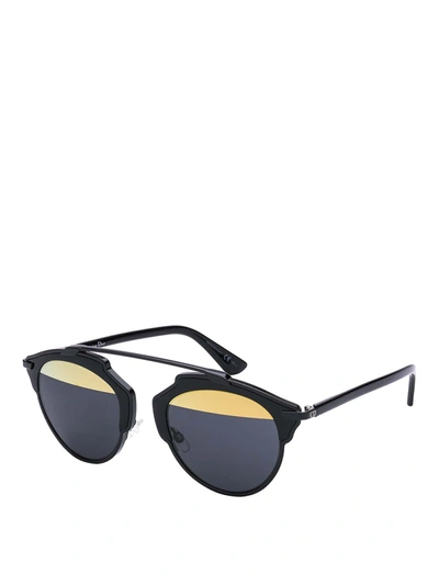 Shop Dior Soreal Two-tone Lens Sunglasses In Black