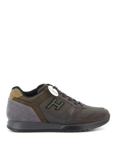 Shop Hogan H321 Sneakers In Taupe