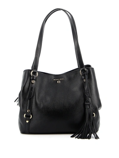 Shop Michael Kors Carrie Shoulder Bag In Black