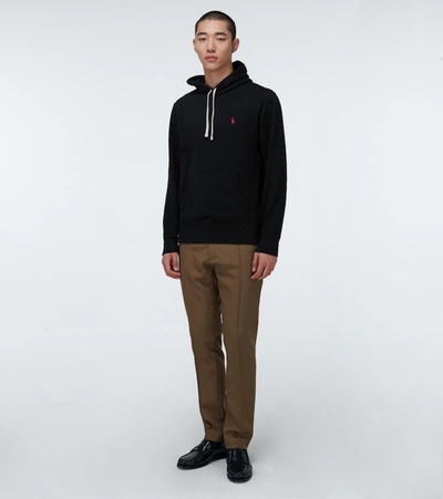 Shop Polo Ralph Lauren Classic Hooded Sweatshirt In Black