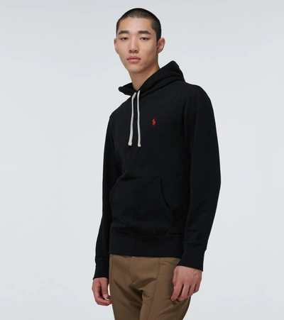 Shop Polo Ralph Lauren Classic Hooded Sweatshirt In Black