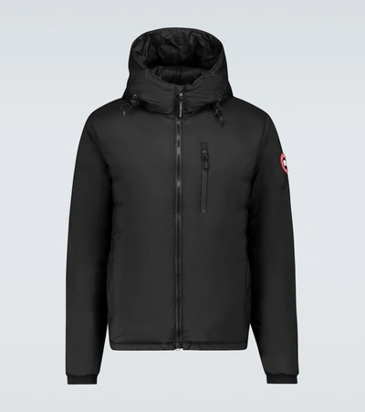 Shop Canada Goose Lodge Hoody Jacket In Black