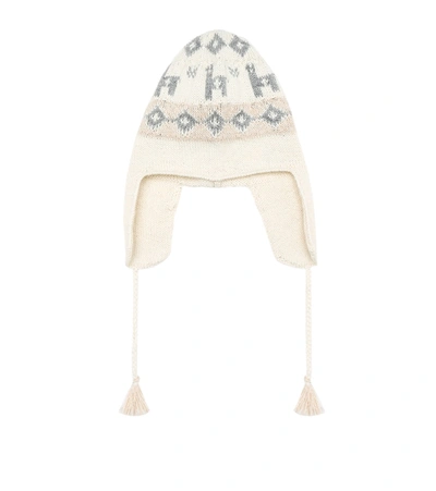 Shop Bonpoint Baby Alpaca Jacquard Hat In White
