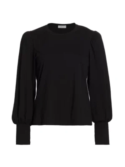 Shop A.l.c Karter Blouson Long-sleeve T-shirt In Black