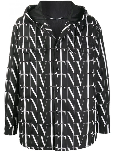 Shop Valentino Caban Jacket In Black