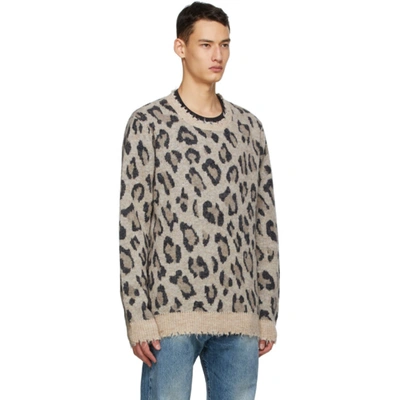 Shop R13 Beige Leopard Sweater