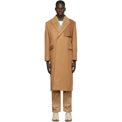 Shop Ader Error Beige Ladon Coat