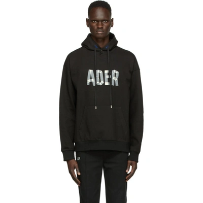 Shop Ader Error Ssense Exclusive Black Tape Logo Hoodie