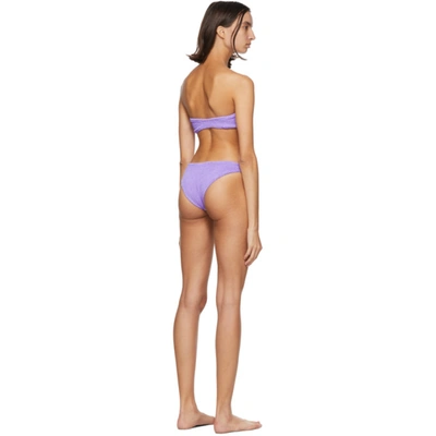 Shop Hunza G Purple Ariel Bikini In Lilac