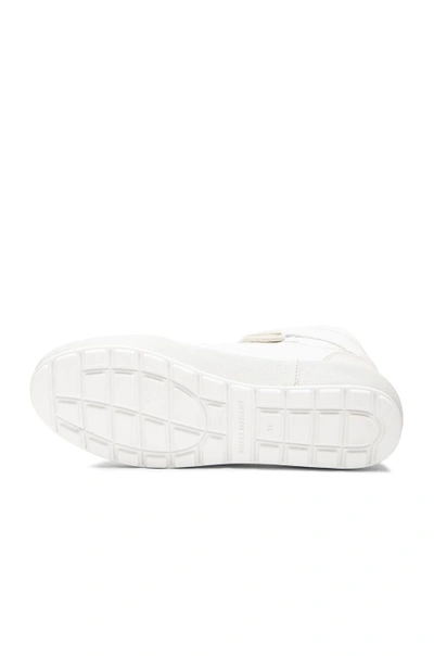 Shop Isabel Marant Bessy Hip Hop Leather Sneakers In White