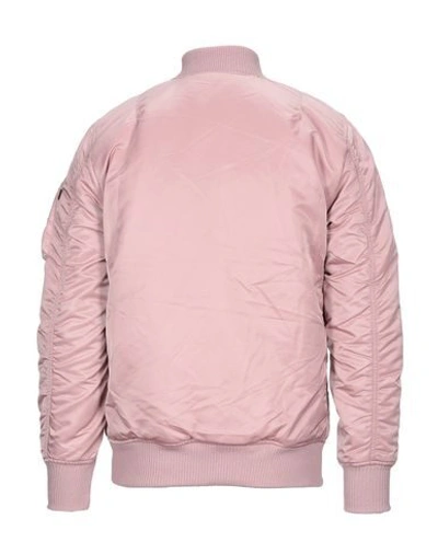 Shop Alpha Industries Bomber In Pastel Pink