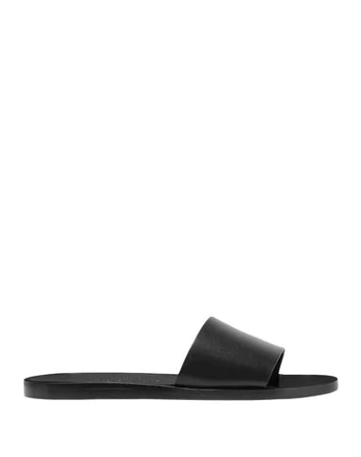 Shop Common Projects Woman By  Woman Sandals Black Size 7 Soft Leather