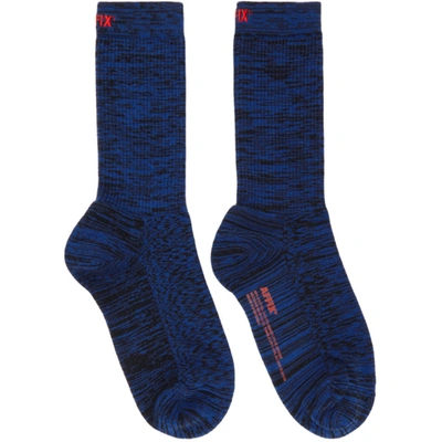 Shop Affix Three-pack Multicolor Static Socks In Red/gre/blu