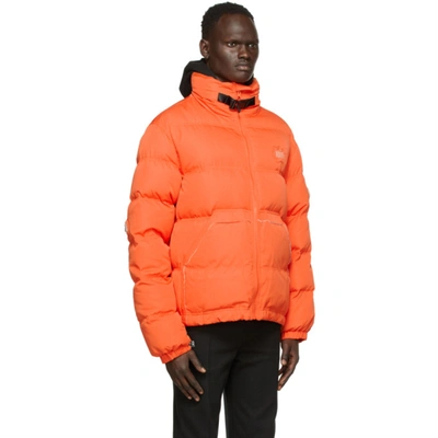 Shop Ader Error Orange Down Masking Jacket