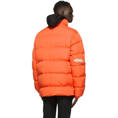 ADER ERROR 橙色 MASKING 羽绒夹克