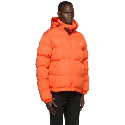 Shop Ader Error Orange Down Masking Jacket