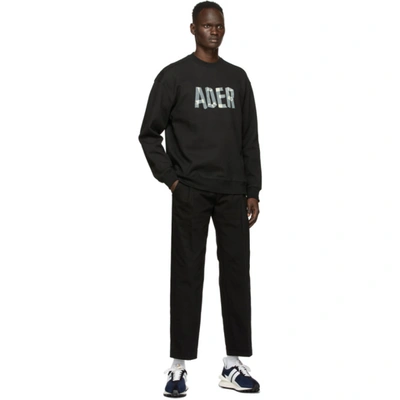 Shop Ader Error Black Masking Sweatshirt