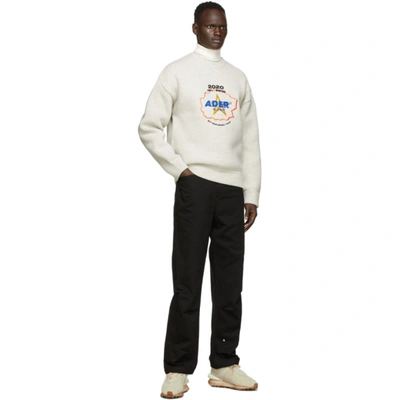 Shop Ader Error Grey Geosta Sweater