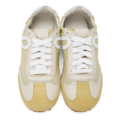Shop Loewe Yellow Ballet Runner Sneakers In 8140 Yellow