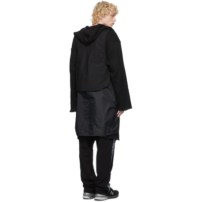 Shop Engineered Garments Black Long Fowl Vest In Wl003 Black