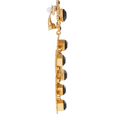 Shop Dolce & Gabbana Dolce And Gabbana Gold Clip-on Cross Earrings In Zoo00 Gold