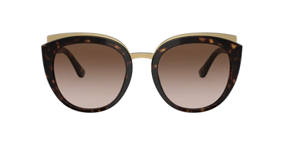 Shop Dolce & Gabbana Dolce&gabbana Woman Sunglass Dg4383 In Brown Gradient Dark Brown