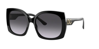 Shop Dolce & Gabbana Dolce&gabbana Woman Sunglass Dg4385 In Light Grey Gradient Black