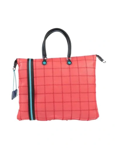 Shop Gabs Woman Handbag Coral Size - Calfskin In Red