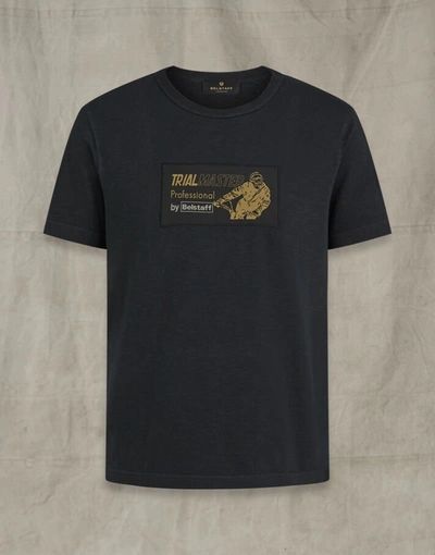 Shop Belstaff Trialmaster Label Shirt In Black