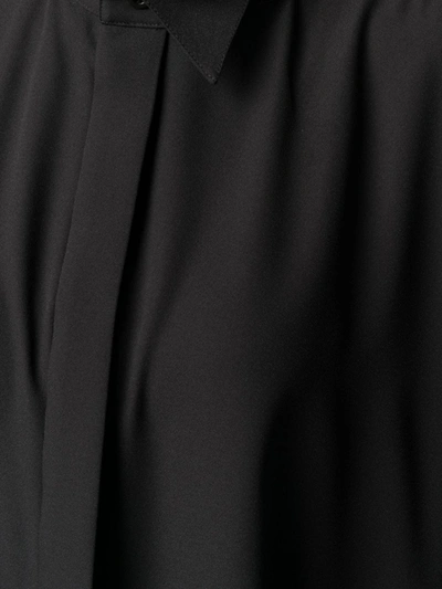 Shop Balenciaga Crepe Shirt In Black