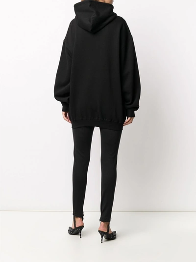 Shop Balenciaga Symbolic Cotton Hoodie In Black