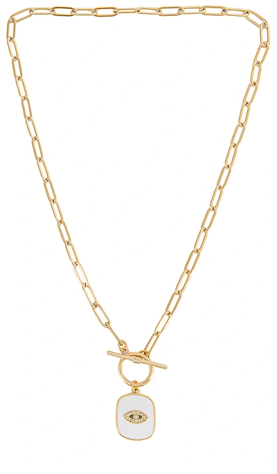 Shop Natalie B Jewelry Look Closer Necklace In Gold