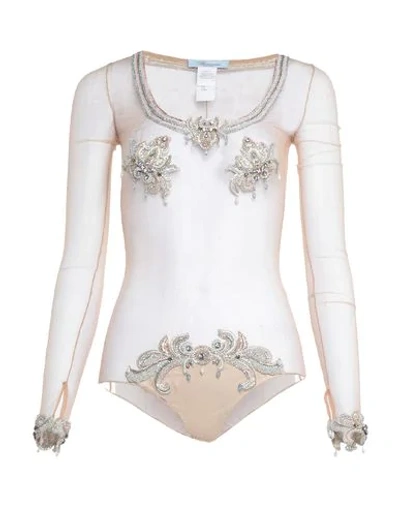 Shop Blumarine T-shirts In Pale Pink