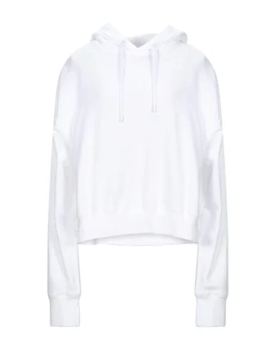 Shop Maison Margiela Hooded Sweatshirt In White