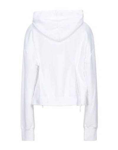 Shop Maison Margiela Hooded Sweatshirt In White
