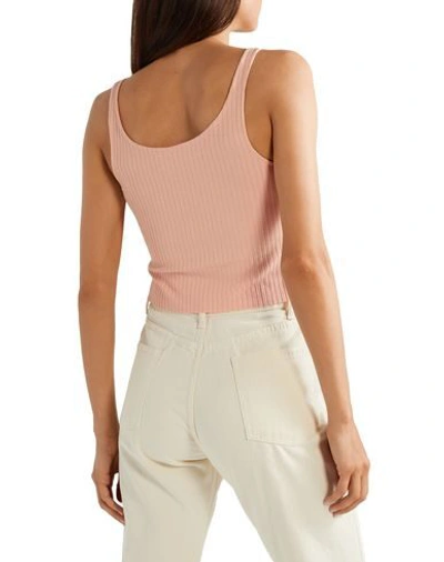 Shop Calé Woman Top Light Pink Size Xl Viscose, Elastane