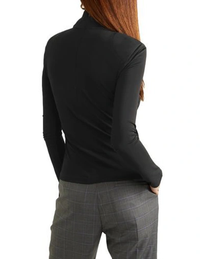 Shop Commission Woman T-shirt Black Size 8 Rayon