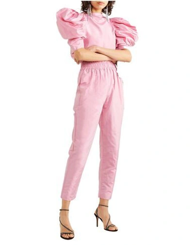 Shop Nackiyé Woman Pants Pink Size 0 Silk