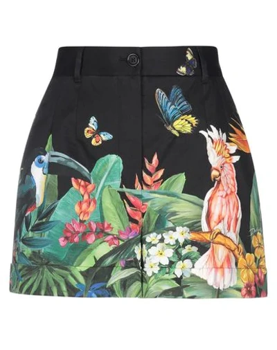 Dolce & Gabbana Woman Shorts & Bermuda Shorts Black Size 10 Cotton, Elastane In Black