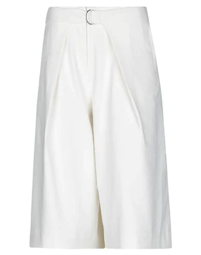 Shop Tibi 3/4-length Shorts In White