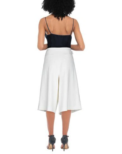 Shop Tibi 3/4-length Shorts In White