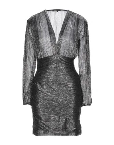 Maje Short Dresses In Silver
