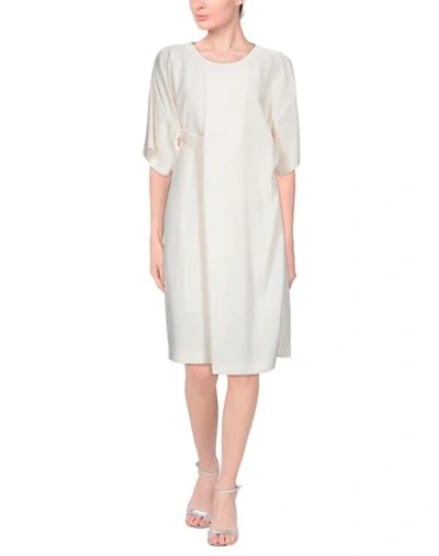 Maison Margiela Midi Dresses In White